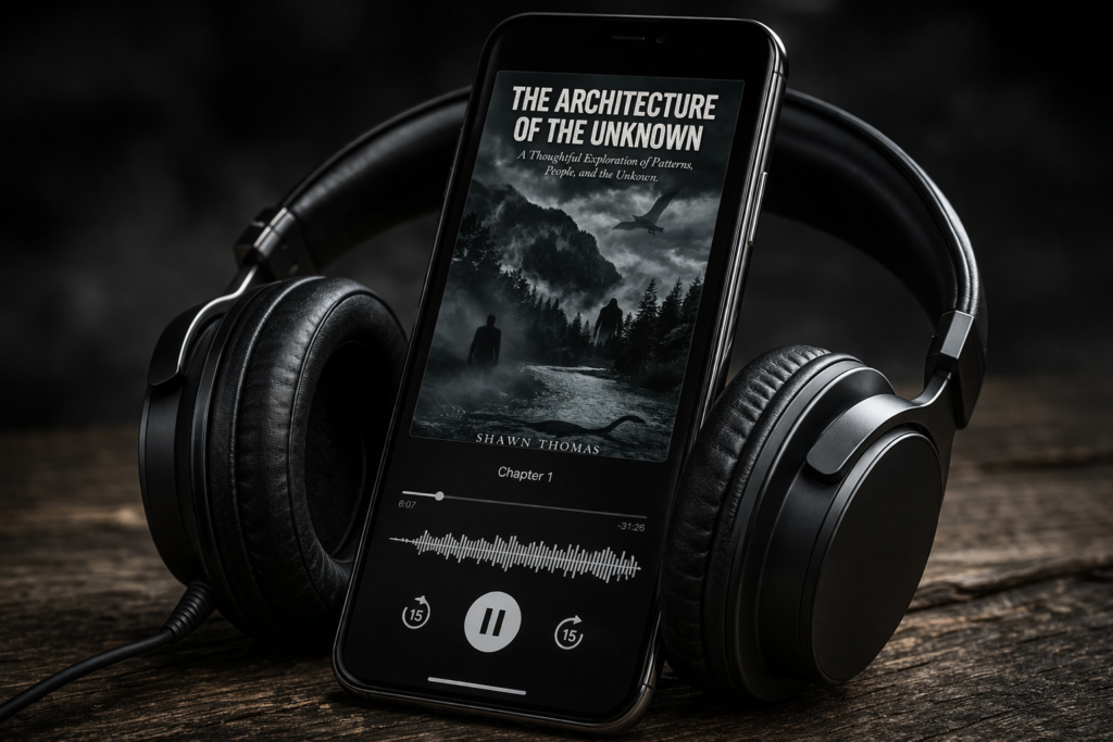 Moody tech and audiobook scene


