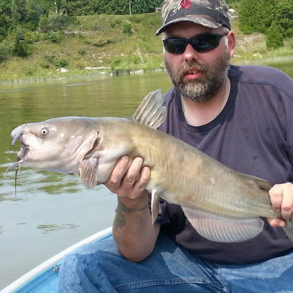 Nathan out fishing loving life  