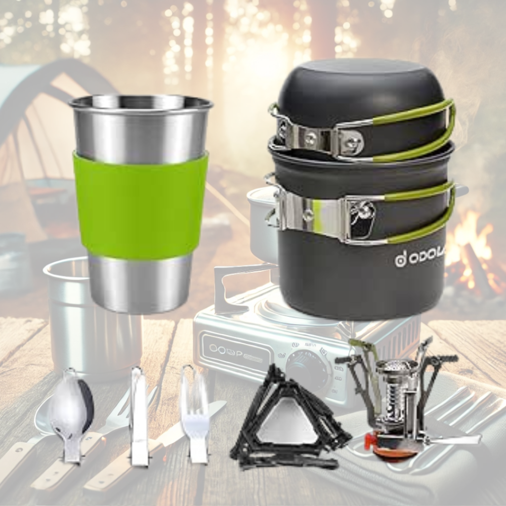Odoland Camping Cookware Stove Carabiner