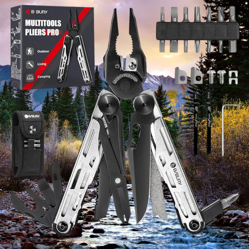 🔧 BIBURY 31-in-1 Multitool Pliers – Built for Adventure! 🏕️ ⭐ 4.5/5 Stars | 800+ Ratings