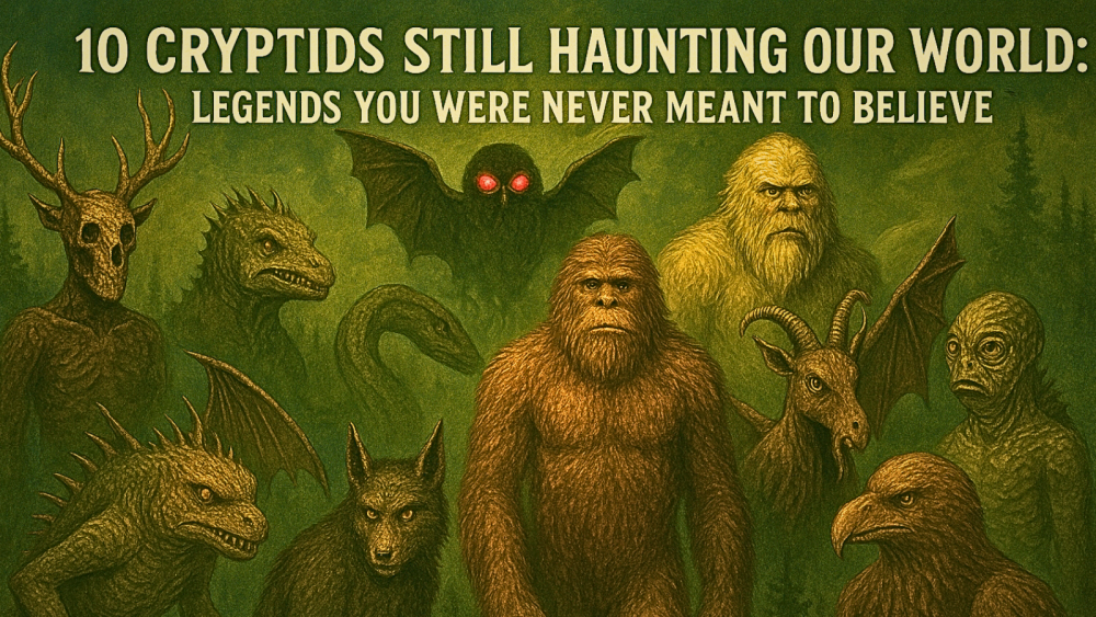 10 Cryptids Still Haunting Our World: Legends You Were Never Meant To Believe. Cryptids often grip our imagination with an iron-clad fist.