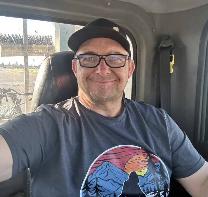 me in my truck that morning
