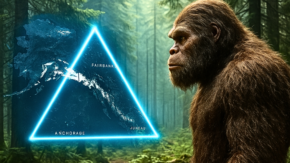 Alaska Triangle Bigfoot sighting in dense forest