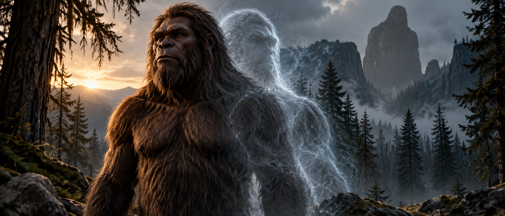 Spectral Sasquatch in the Misty Forest